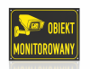 Tabliczka informacyjna obiekt monitorowany 21/14,8cm